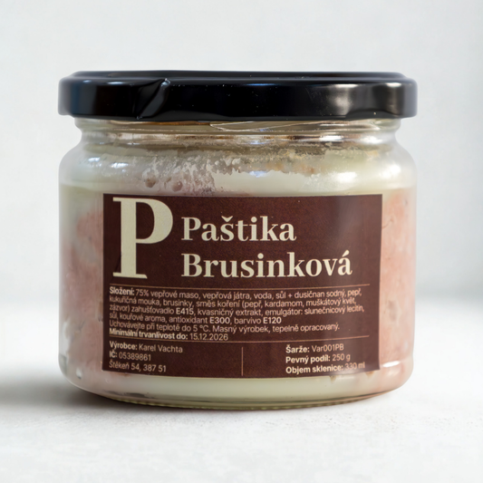 Paštika brusinková